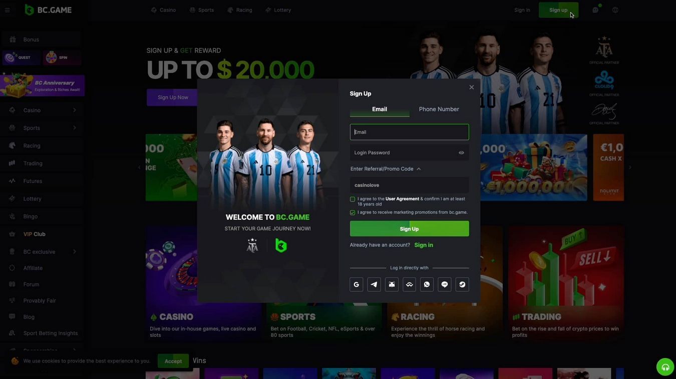 Играйте в казино BC Game Bitcoin